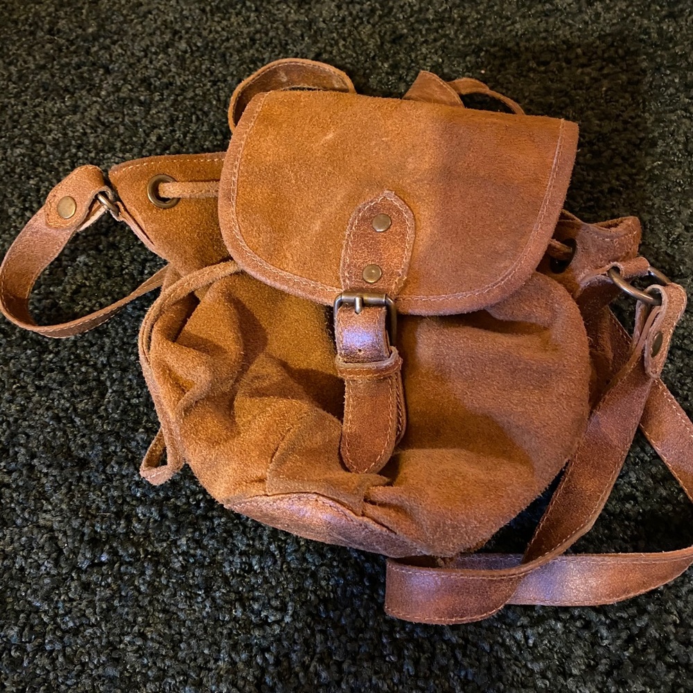 Urban Outfitters Suede Pouch Shoulder Bag